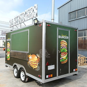 Remorque à glaces mobile complète avec sièges, cuisine rapide, camion de restauration - Product Image 1