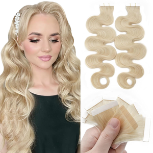 Extension per capelli umani con nastro adesivo ombre di alta qualità, invisibili, morbide e naturali, per lo styling dei capelli delle donne - Product Image 4
