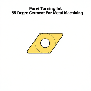 Plaquette de tournage Fervi 55 degrés en céramique métallique pour l'usinage des métaux - Product Image 2