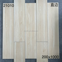 Carreaux de sol en céramique mate effet bois 200x1000mm antidérapants pour salon, aspect chêne naturel, bords rectifiés