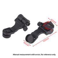 Adaptateur de casque tactique LAMBUL J-Arm, support de vision nocturne PVS 14, compatible avec tous les modèles de PVS-14