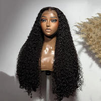 Perruque Lace Front 13x4 Deep Wave en Cheveux Humains, Qualité Salon, Vierge, Sans Colle, Vente en Gros, pour Femmes Noires