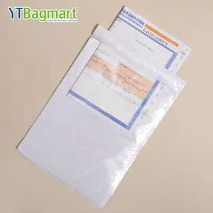 Custom Waterproof Invoice Enclosed Packaging List Envelopes Consignment Note Pocket Bags A6 Clear Packing List Pouch