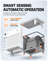 Automatische Katzentoilette mit Echtzeit-Geruchserkennung 750x500x710mm für Innenräume OEM/ODM CE RoHS