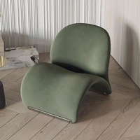 Chaises simples de loisirs de tissu de meubles de maison de conception nordique minimaliste chaise d'appoint paresseuse de plancher
