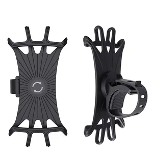 Ridefixing 360 Degree Rotation Silicone Bicycle Phone Holder Universal Flexible Motorcycle Cycling Bike Cell Phone Holders