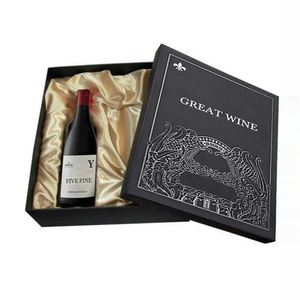 Tùy Chỉnh Màu Đen Rượu Vang Chai Tàu Sân Bay Giấy Sóng Bao Bì Matt Cán Cứng Nhắc Hộp Cho Rượu Vang Nước Trái Cây Thanh Lịch Túi Giấy Thiết Kế - Product Image 3