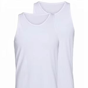<span class=keywords><strong>JACK</strong></span> & <span class=keywords><strong>JONES</strong></span> Set di 2 Canotte da Uomo (Confezione da 2) 100% Cotone Streetwear con Design Patchwork - Product Image 1