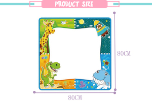 <span class=keywords><strong>2</strong></span> in 1 erasable large water painting doodle mat educational aqua drawing mat with graphics card - Product Image 5