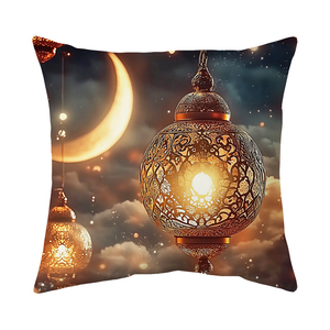 Funda de Almohada de Ramadán al por Mayor, Funda de Cojín con Diseño de <span class=keywords><strong>Luna</strong></span> y Mezquita para Sofá, Sala de Estar, Eid Mubarak - Product Image 5