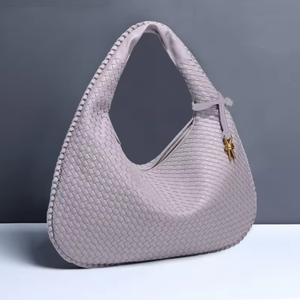 กระเป๋าหนังลายเรขาคณิต กระเป๋าถือแบบทอ ซิปปิดผนึก กระเป๋าโท้ทโพลีเอสเตอร์ขายส่ง - Product Image 5