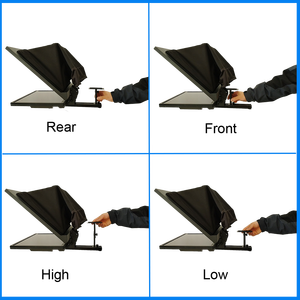 Simar Téléprompteur de studio professionnel de 27 pouces avec écran auto-inversable, format plus grand, pour l'enregistrement <span class=keywords><strong>vidéo</strong></span> - Product Image 6