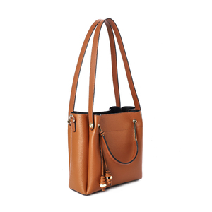 2026 New Crossbody Female <b>Tote</b> <b>Bag</b> Large Capacity Leather Handbag <b>with</b> Single <b>Shoulder</b> <b>Strap</b> Fashionable Bucket Style - Product Image 2
