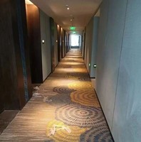 Fabrika Naylon Duvardan Duvara Halı Yangına Dayanıklı Aşınmaya Dirençli Özel Desenli Ücretsiz Numune Otel Koridoru Distribütörü İçin