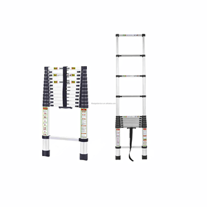 Échelle télescopique de <span class=keywords><strong>3</strong></span>,2 m, échelle pliante d'extension pour grenier, échelle de plateforme d'entrepôt, vente chaude, conforme à la norme EN131 - Product Image 4