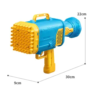 2024 Gift toys Kids Outdoor Toys Electric Blower Bubble machine Gun Toy With Led Light Plastic Bubble Shooter Gun for kids