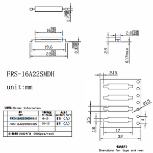 Interruptores de láminas SPST magnéticos MKA14103 SMD montados en superficie normalmente abierta para una gestión eficiente de contactos - Product Image 3