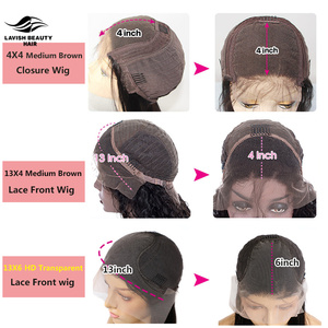 Beauté somptueuse brésilienne vierge cheveux humains avant de lacet perruque à cuticules alignés perruque courte Bob avec dentelle transparente, perruques de cheveux naturels - Product Image 5