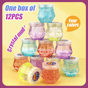 Zhorya – Lot de 12 Slimes Scintillants en Cristal, Pâte Transparente Extensible Non Toxique, Jouet Éducatif Sensoriel Anti-Stress à Faire Soi-Même pour Enfants - Product Image 5
