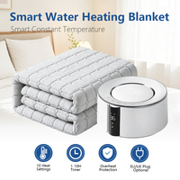 Couverture chauffante certifiée pour matelas à circulation d'eau, coussin à température réglable avec cinq systèmes de protection de sécurité majeurs