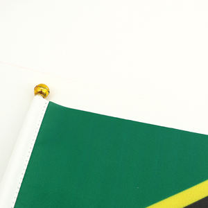 2024 фабрика, Лидер продаж, Федерация Святой Китт и Невис, деревянный шест, развевающийся вручную флаг для общего праздника - Product Image 6