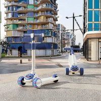 Patinete Deportivo Infantil para Exteriores, de 2 a 9 Años, Tres en Uno, Plegable, Ligero, Bicicleta de Equilibrio, Triciclo, Manillar Ajustable, de Plástico