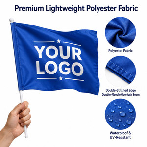 Bandera Pequeña Personalizada con Logotipo, Mini Guirnalda con Asta para Eventos Deportivos, Desfiles, Publicidad, Festivales, Decoración de Fiestas - Product Image 4