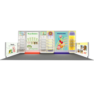 Stand de Exhibición IZEXPO Magic Box de 10x20 pies, Stand de Feria Comercial de Montaje en Tres Minutos, Stand de Exhibición Abierto y Cerrado para Feria de Dulces - Product Image 3