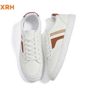 Zapatillas Deportivas de Cuero Transpirables con Cordones para Caminar al Aire Libre, Zapatillas Tenis de Talla Grande para Hombre, Zapatos Casuales Blancos para Mujer - Product Image 4