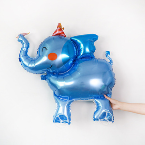 3D Cartoon stehende Ballon Giraffe Tiger Blume <span class=keywords><strong>Katze</strong></span> mit Rädern Luftballons Rad Tier Ballon Party Dekoration Lieferungen - Product Image 2