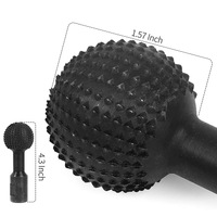 1 pièce de burin à bois en forme de boule, disque de perçage en forme de boule, tête de meulage adaptée au polissage rapide des formes de fosse