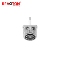 Connecteur coaxial RF de châssis haute puissance à 4 trous, montage sur panneau carré 32mm*32mm, filetage femelle M5, DIN 7/16, fabricant L29 KFD