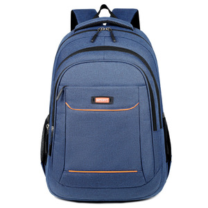 Laptop <b>Backpack</b> Blue Water Resistance <b>Large</b> Capacity Business Travel Men Shoulder Straps Spring 2024 - Product Image 1