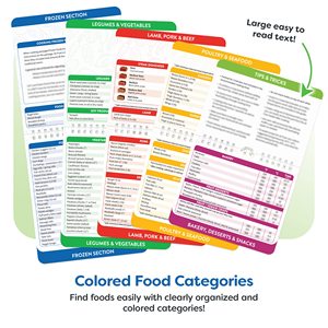 에어프라이어 치트 시트 자석 요리 가이드 소책자 마그네틱 치트 시트 세트 요리 시간 차트 요리 책 인스턴트 현대 - Product Image 2