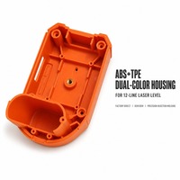 Boîtier en ABS TPE moulé par injection de précision, couleur orange, pour instrument de marquage multi-lignes, coque en plastique, pièces OEM de Jiangsu
