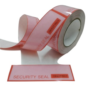 Cinta de Embalaje de PET Acrílica Adhesiva de 50 mm de un Solo Lado, Troquelada, Antifalsificación, Autoperforada, Sensible a la Presión, con Número de Serie, 50 m - Product Image 1