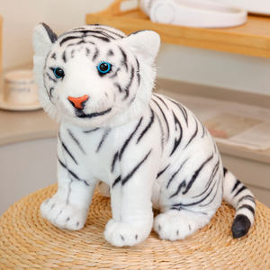 Simulation transfrontalière jaune léopard Lynx <span class=keywords><strong>Bobcat</strong></span> jouets en peluche Figurines en peluche coussins poupées en peluche - Product Image 3