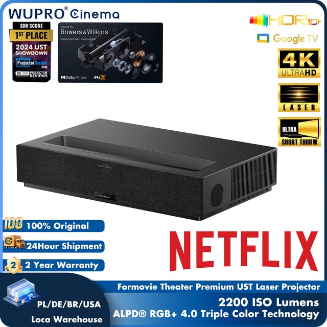 Hot Selling Formovie Theater Premium 2200 ISO Lumens 4K UHD Laser Projector MEMC HDR10+ ALLM Gaming Ultra Short Throw Projector