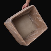 Sacs doublés de plastique sacs en film intérieur en carton transparent étanche à l'humidité et à la poussière sacs en film d'emballage grande taille HDPE basse pression