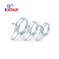 Collier de serrage zingué pour tuyau de type ressort à double fil pour tuyaux métriques/pouces 4-34mm