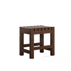 Tabouret de douche en bois massif Aoqin, couleur noyer, antidérapant, pour salle de bain, idéal pour les seniors, usage domestique, tabouret de bain imperméable - Product Image 5