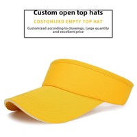 Gorra Deportiva Personalizada de Polialgodón con Visera, Sombrero Deportivo Multi-Panels de Tela Común para el Sol