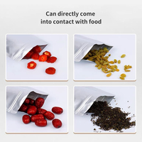 Sachets refermables personnalisés en aluminium, légers et résistants à l'humidité, pour aliments, herbes, et sachets surprises pour jouets