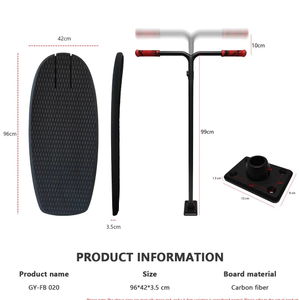 JFS FB020 Lightweight Carbon Fiber 96cm All-Around Hydrofoil Pump <b>Board</b> With Adjustable Handlebar-Unisex FB020 New Arrival <b>Light</b> - Product Image 4