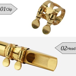 Embouchure de saxophone ténor alto en laiton, tube droit Bb Eb, tonalité haute - Product Image 2