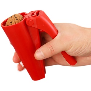 Nut Cracker Walnut Opener Funnel Shape Shelling Tool Red Plastic Kitchen Dessert Tools - Product Image 1