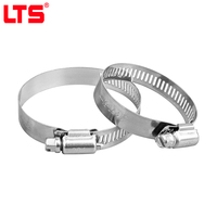 Collier de serrage en acier inoxydable 304, largeur 8 mm, réglable et libérable, diamètre 16 mm, plage de température -60°C~550°C, certifié ROHS CE
