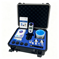 Analyseur d'eau professionnel pour piscine, kit de test de la qualité de l'eau avec 10 paramètres : chlore résiduel, pH, urée, acide cyanurique, turbidité