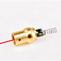 Nouveau module laser point rouge 650nm 5mW, alimentation CC 3V, 9x31.8mm, tête en métal bronze, source photoélectrique cible, certifié ZhonNa CE/FCC/RoHS