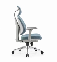 Chaise en PU à bon prix, design ergonomique, accoudoirs en PU réglables en 3D, dossier pivotant, appui-tête réglable en 2D